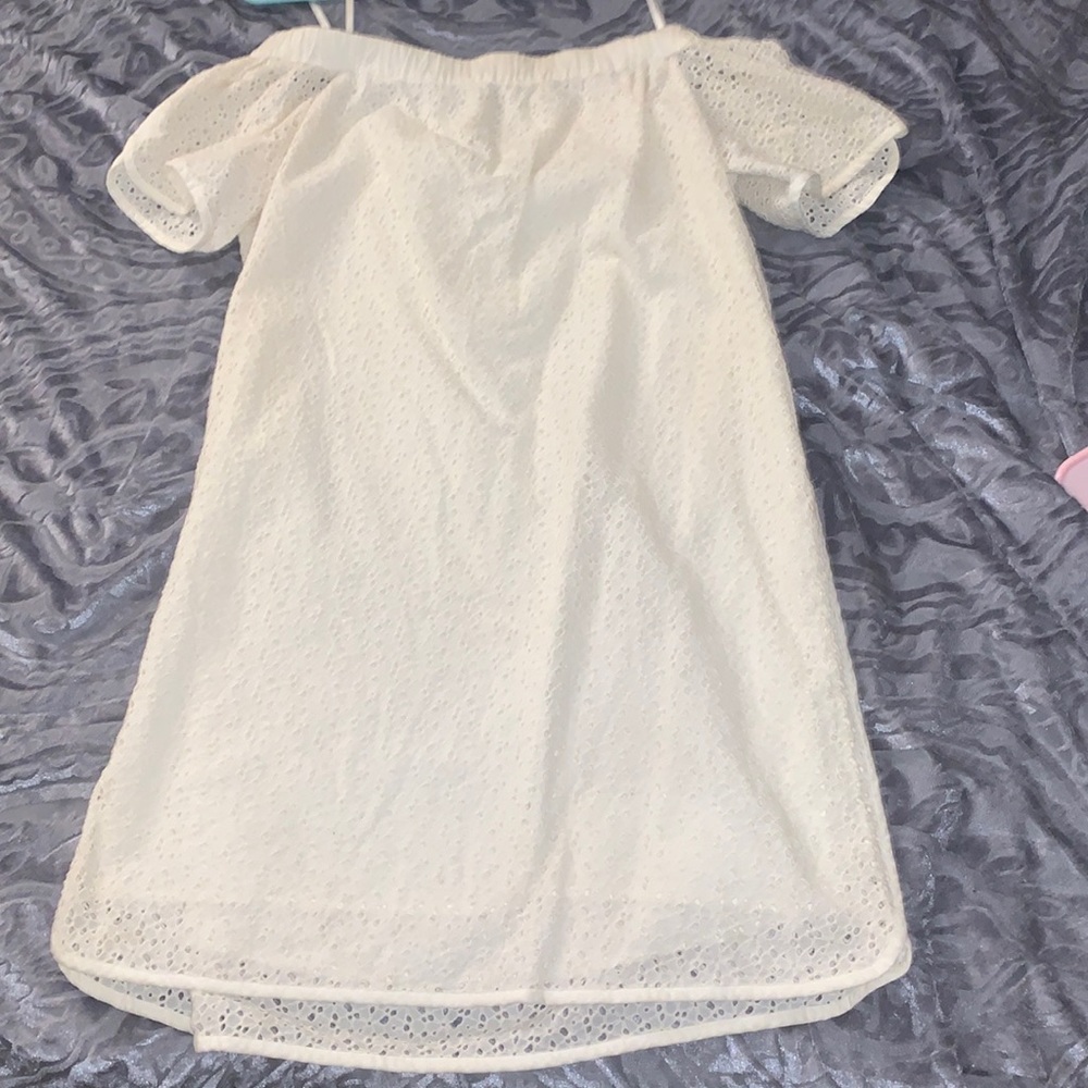 White off the shoulders dress